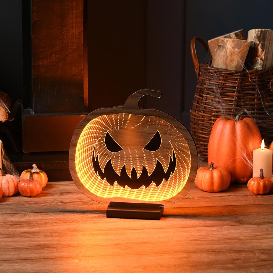 Small Pumpkin Infinity Light